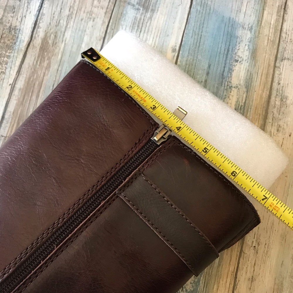 Naturalizer Tanita Bridal Brown Leather Boots 8 - Picture 7 of 8